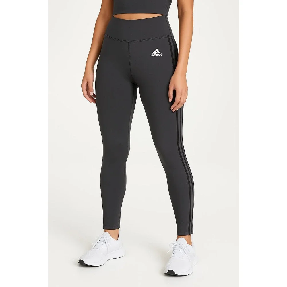 ADIDAS Dark Grey High Waisted‎ Sport Leggings Womens Medium